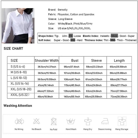 Formal Button down Blouse - Picture 7 of 8